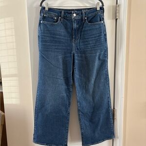 J. Crew Wide Leg Cropped Jeans